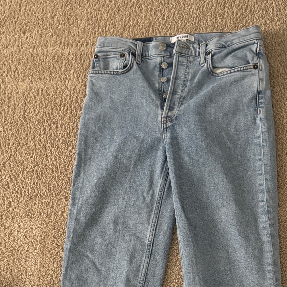Re/Done High Rise Light Blue Jeans